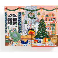 GALISON Puzzle Adventní kalendář Doma na Vánoce 12x42 dílků