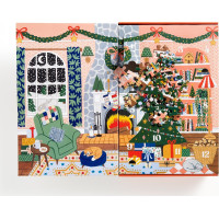 GALISON Puzzle Adventní kalendář Doma na Vánoce 12x42 dílků