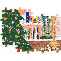 GALISON Puzzle Adventní kalendář Doma na Vánoce 12x42 dílků