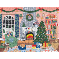 GALISON Puzzle Adventní kalendář Doma na Vánoce 12x42 dílků