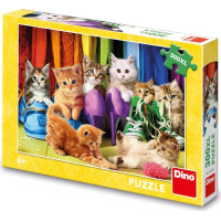 DINO Puzzle Barevná koťátka XL 300 dílků