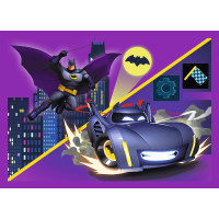 TREFL Puzzle Batwheels: Seznamte se 4v1 (35,48,54,70 dílků)