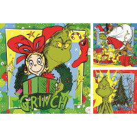 RAVENSBURGER Puzzle Grinch 3x49 dílků
