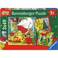 RAVENSBURGER Puzzle Grinch 3x49 dílků