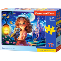 CASTORLAND Puzzle Princezna a sova 70 dílků
