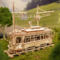 ROBOTIME Rokr 3D dřevěné puzzle Tramvaj 374 dílků