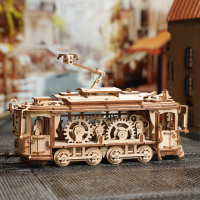 ROBOTIME Rokr 3D dřevěné puzzle Tramvaj 374 dílků