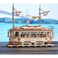 ROBOTIME Rokr 3D dřevěné puzzle Tramvaj 374 dílků