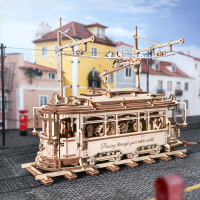 ROBOTIME Rokr 3D dřevěné puzzle Tramvaj 374 dílků