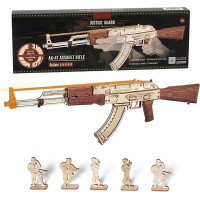 ROBOTIME Rokr 3D dřevěné puzzle AK-47 Assault Rifle 315 dílků