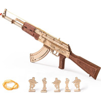 ROBOTIME Rokr 3D dřevěné puzzle AK-47 Assault Rifle 315 dílků