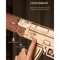 ROBOTIME Rokr 3D dřevěné puzzle AK-47 Assault Rifle 315 dílků