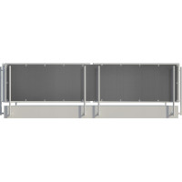 Balkónová clona 1x6 m - šedá