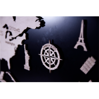 WOODEN CITY Dřevěná mapa světa velikost XXL (200x120cm)