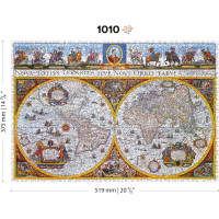 WOODEN CITY Dřevěné puzzle Antická mapa Nova Terrarum 1010 dílků