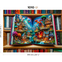WOODEN CITY Dřevěné puzzle Čárovné pohádky 1010 dílků