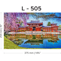 WOODEN CITY Dřevěné puzzle Chrám Byodo-in, Kjóto, Japonsko 505 dílků