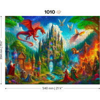 WOODEN CITY Dřevěné puzzle Fantasy zámek 1010 dílků