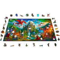 WOODEN CITY Dřevěné puzzle Fantasy zámek 1010 dílků