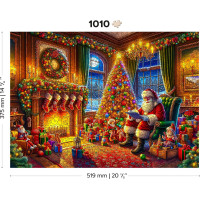 WOODEN CITY Dřevěné puzzle Kouzlo Štědrého večera 1010 dílků