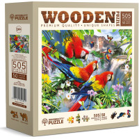 WOODEN CITY Dřevěné puzzle Ostrov papoušků 505 dílků