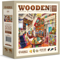 WOODEN CITY Dřevěné puzzle Přání v knihovně 1010 dílků
