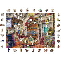 WOODEN CITY Dřevěné puzzle Přání v knihovně 1010 dílků