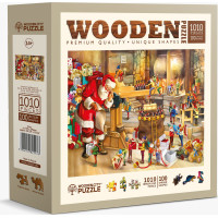 WOODEN CITY Dřevěné puzzle Santova dílna 1010 dílků