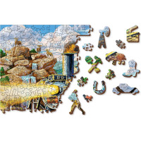 WOODEN CITY Dřevěné puzzle Železnice 505 dílků