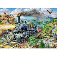 WOODEN CITY Dřevěné puzzle Železnice 505 dílků