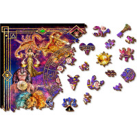 WOODEN CITY Dřevěné puzzle Zvěrokruh 505 dílků