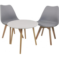 Kulatý konferenční stolek SK111 60x50 cm - bílý