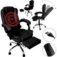 Kancelářské křeslo PREMIUM s funkcí masáže - černé