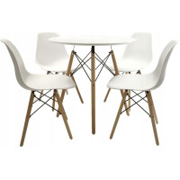 Jídelní stůl CARO 80 cm - bílý