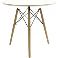 Jídelní stůl CARO 80 cm - bílý