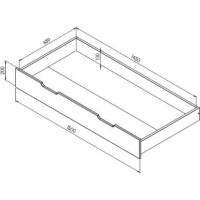 Šuplík 150x71x20 cm - přírodní borovice