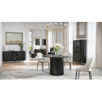 Komoda s vitrínou ZANTE ZA3 - černá