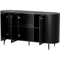 Komoda s vitrínou ZANTE ZA3 - černá