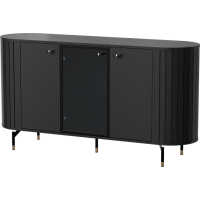 Komoda s vitrínou ZANTE ZA3 - černá