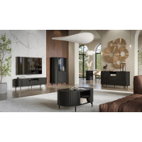 Komoda s vitrínou ZANTE ZA3 - černá