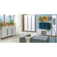 Psací stůl GAPPA GA12 - jasan horský/bílý