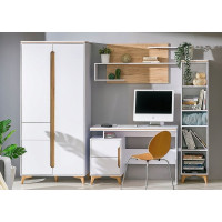 Psací stůl GAPPA GA12 - jasan horský/bílý