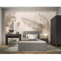 Postel MOSSA MO12 s úložným prostorem - 200x160 cm - šedá
