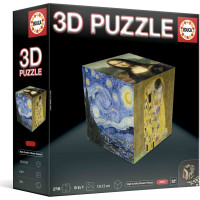 EDUCA 3D Puzzle kostka Umění 216 dílků