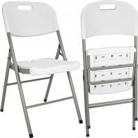 Sestava cateringového nábytku FETA WHITE (stůl 180 cm + 6 židlí) - bílá