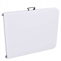 Sestava cateringového nábytku FETA WHITE (stůl 180 cm + 6 židlí) - bílá