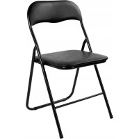 Sestava cateringového nábytku FETA WHITE (stůl 180 cm + 6 židlí BASICO) - bílá/černá