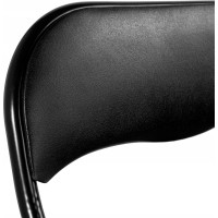 Sestava cateringového nábytku FETA BLACK (stůl 180 cm + 6 židlí BASICO) - černá