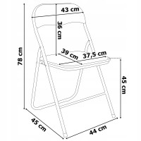 Sestava cateringového nábytku FETA BLACK (stůl 180 cm + 6 židlí BASICO) - černá