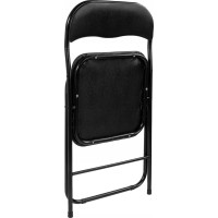Sestava cateringového nábytku FETA BLACK (stůl 180 cm + 6 židlí BASICO) - černá